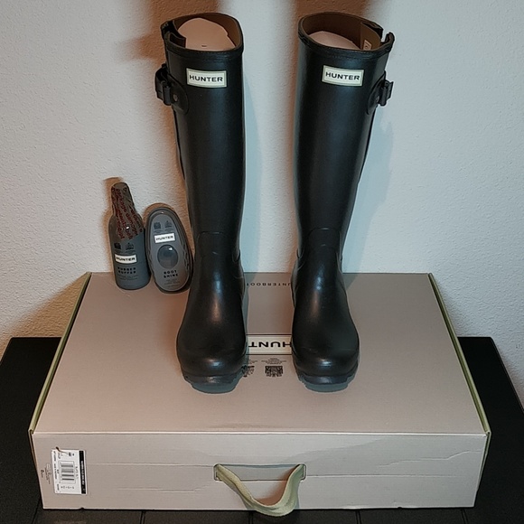 hunter norris field side adjustable rain boot